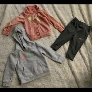 Baby girl puma bundle. 12 m